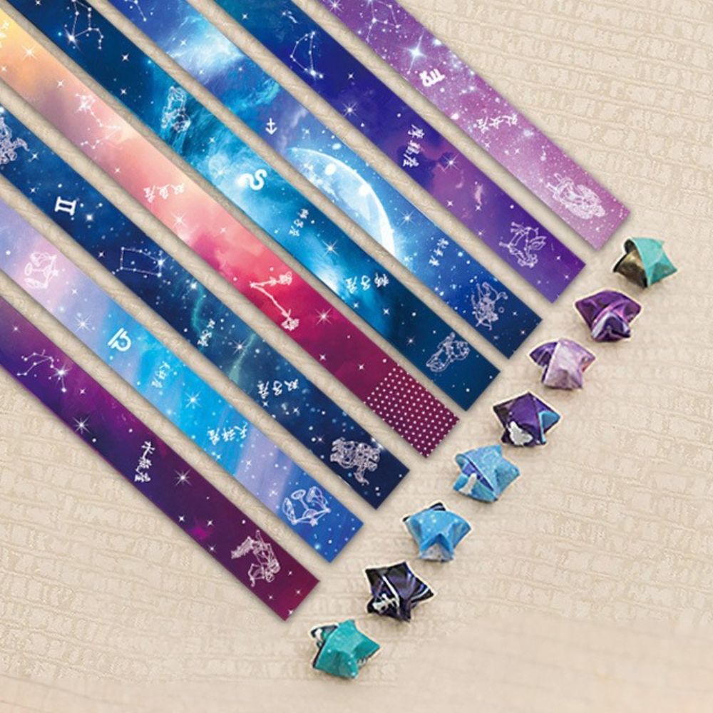 Origami Star Paper Strips
