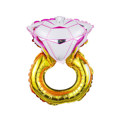 Roses and Diamond Ring Foil Balloons – Mother’s Day and Party Decoration
