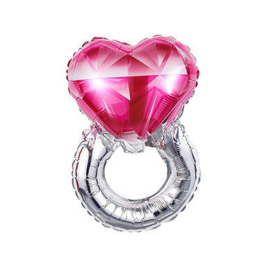 Roses and Diamond Ring Foil Balloons – Mother’s Day and Party Decoration