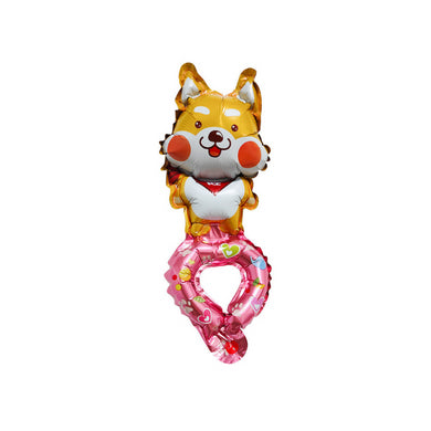 Children Head Balloons with Free Straws Kids Party Gift