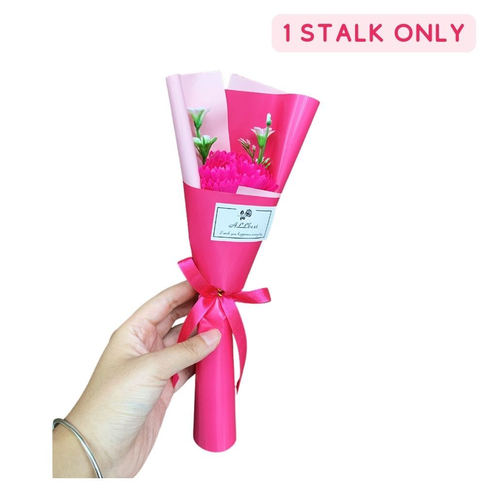 Rose Carnation Soap Flower