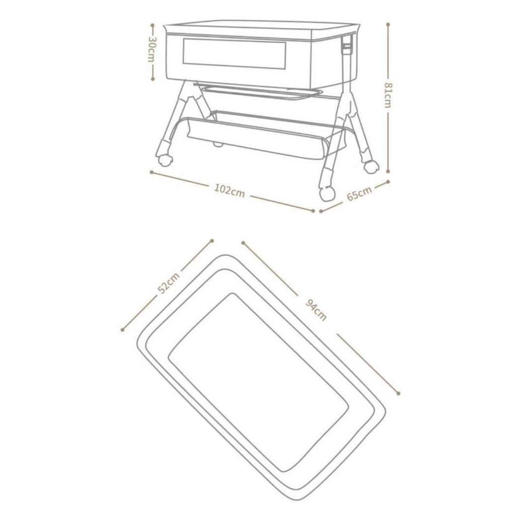 Multifunctional Baby Bedside Crib