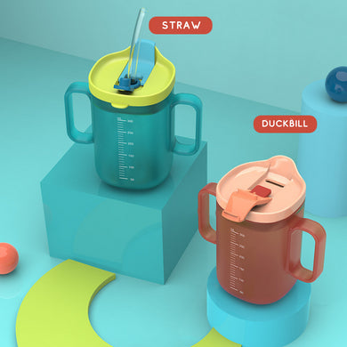 Baby and Toddler Milk Cup with Straw Scale