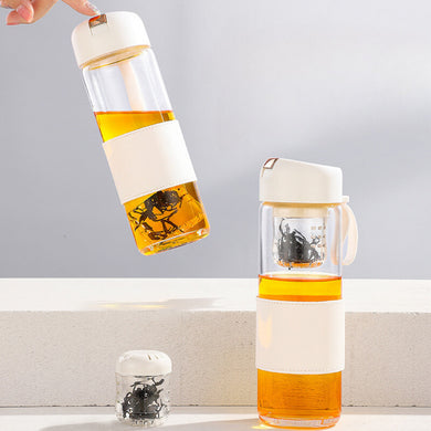 Stainless Steel Borosilicate Glass Cup