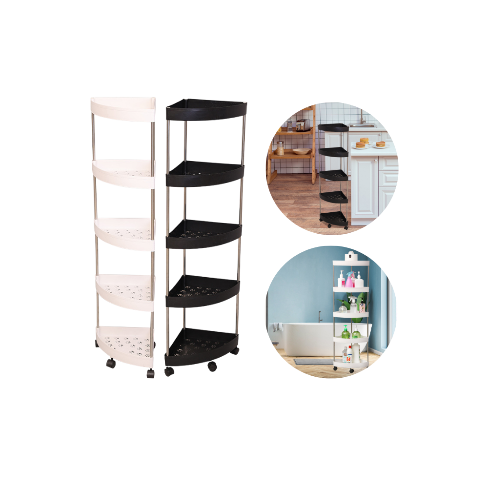 No-Drill Bathroom Towel Rack & Storage Shelf