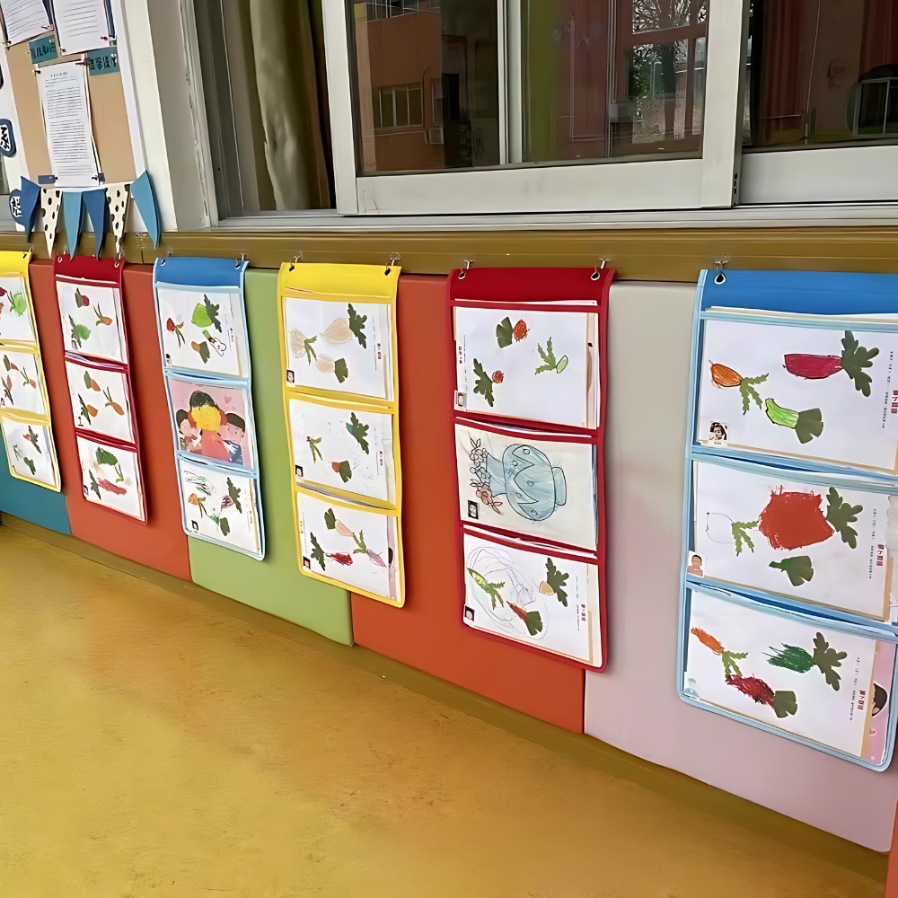 Kindergarten Art Display Hanging Art Storage