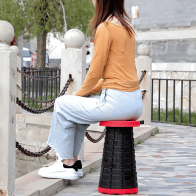 Collapsible Foldable Outdoor Stool Portable Camping Seat Lightweight Travel Chair