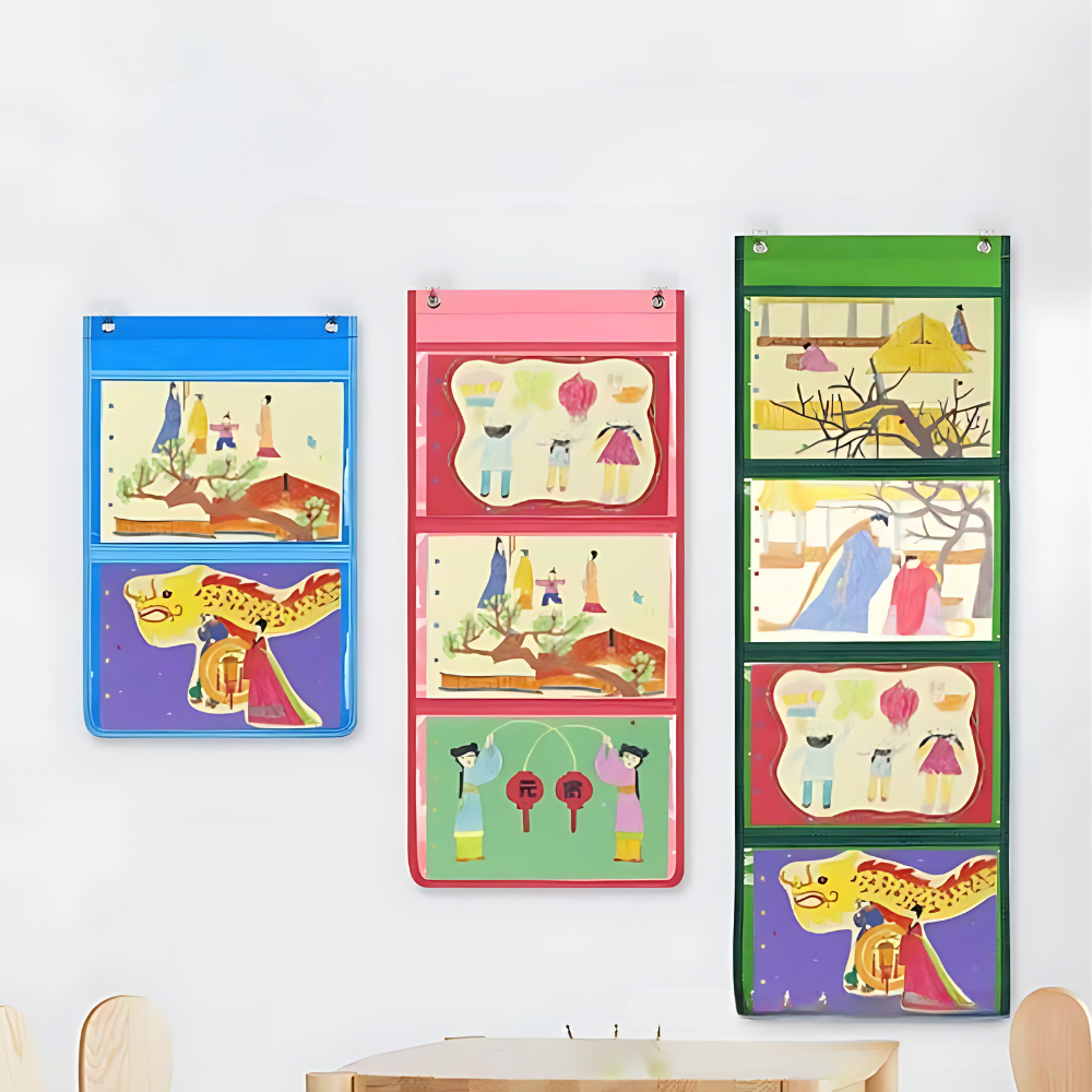 Kindergarten Art Display Hanging Art Storage
