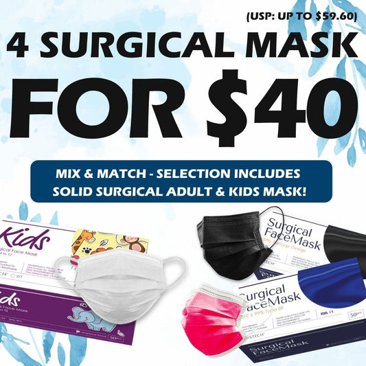 4 BOXES SURGICAL MASKS with FREE SHIPPING FOR $40 ONLY