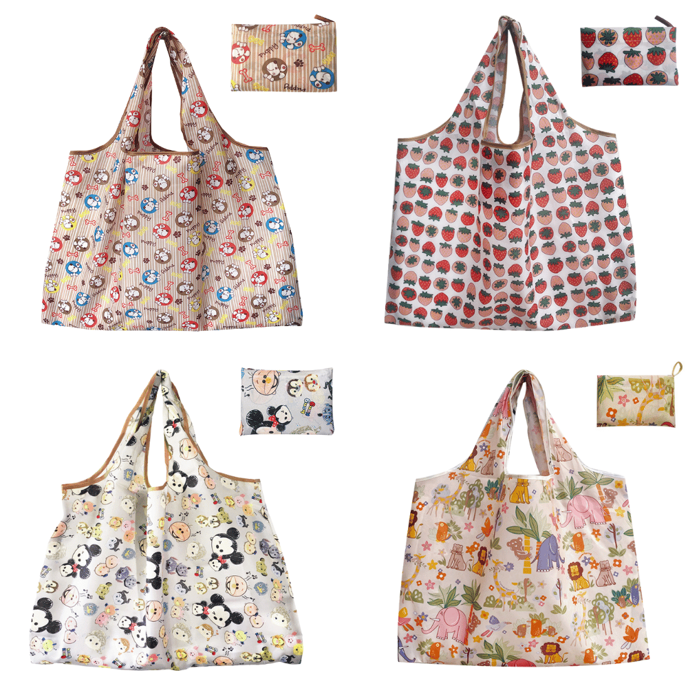 Large Foldable Eco Friendly Shopping Bag Lightweight Waterproof Reusable Grocery Tote