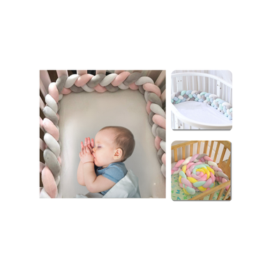Thick 4-Strand Baby Crib Bumper