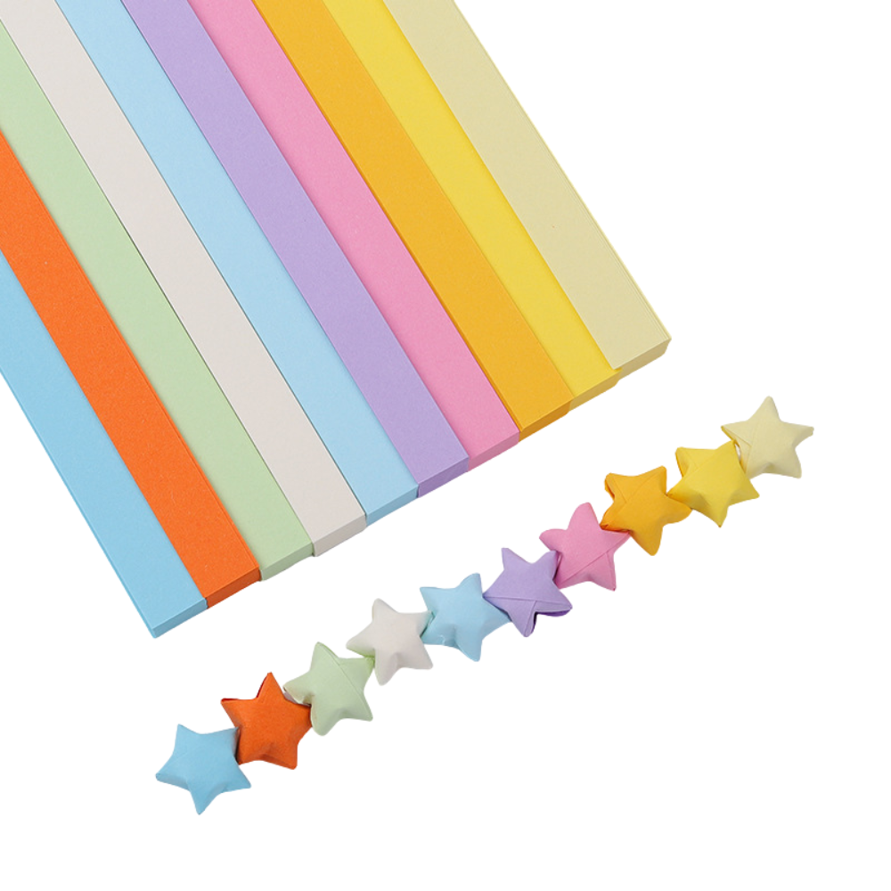 Origami Star Paper Strips