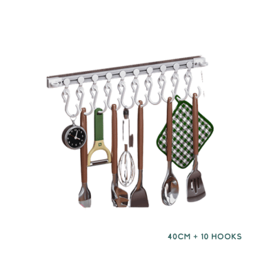 Non Drilling Cabinet Hooks Multi Functional Kitchen Sliding S Hooks Adhesive Organizer