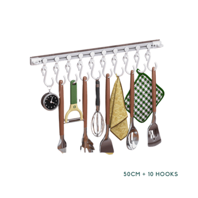 Non Drilling Cabinet Hooks Multi Functional Kitchen Sliding S Hooks Adhesive Organizer