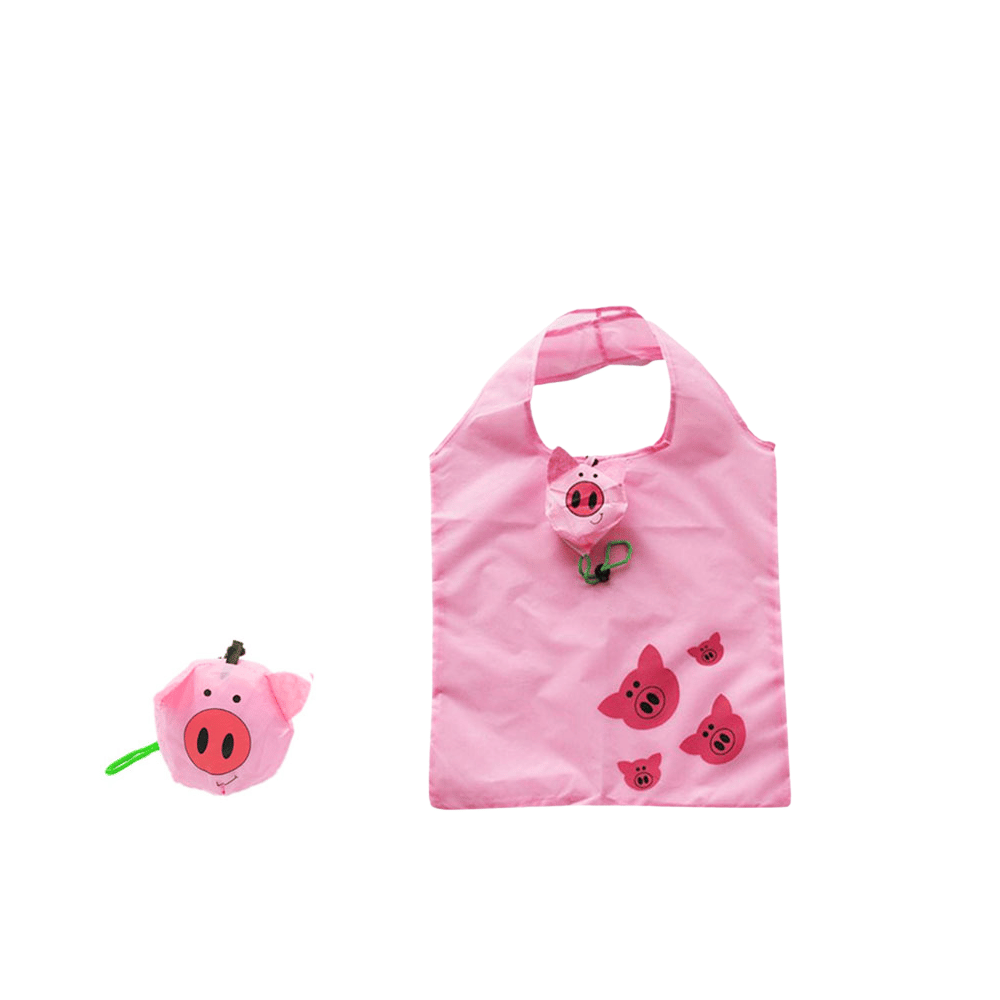 Cute Animal Foldable Shopping Bag Eco Friendly Reusable Tote