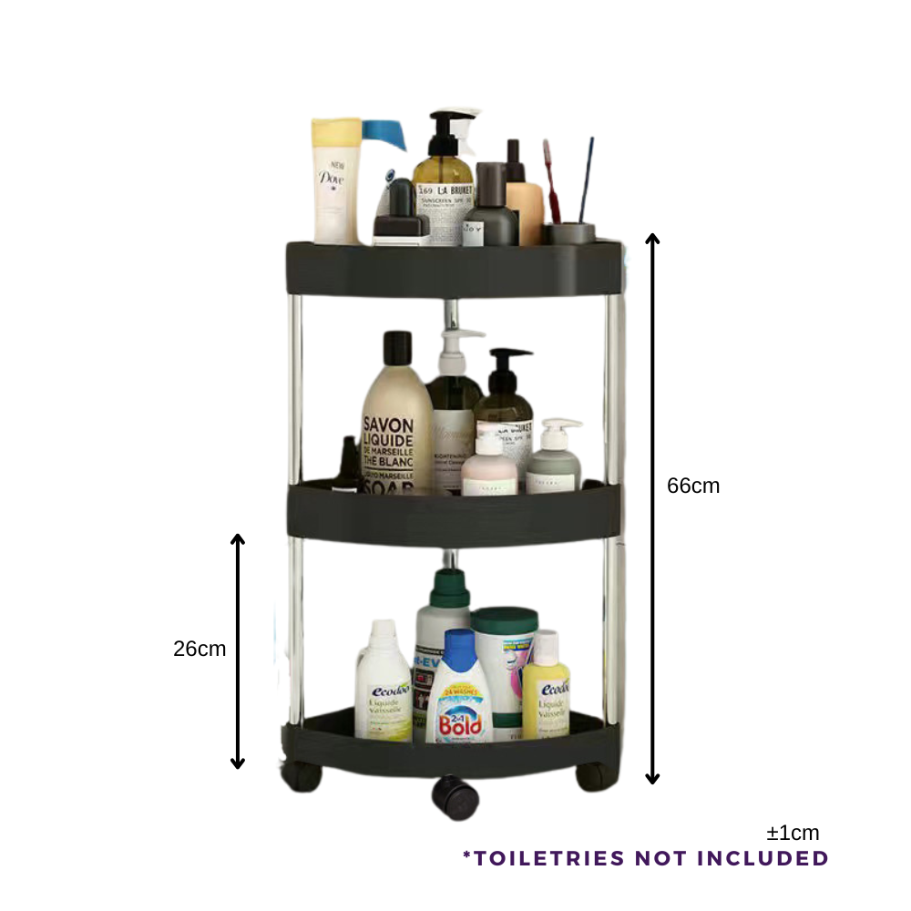 No-Drill Bathroom Towel Rack & Storage Shelf