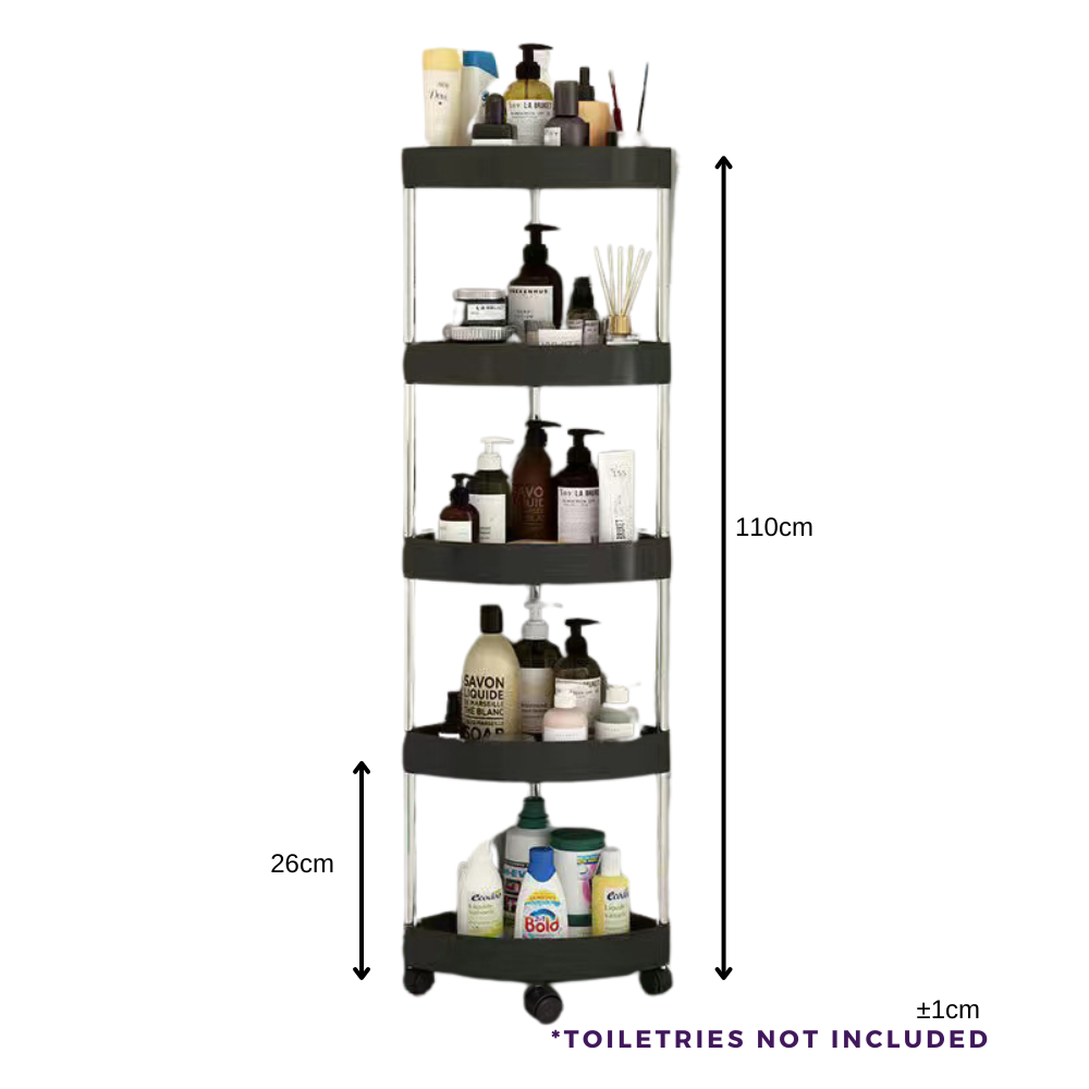No-Drill Bathroom Towel Rack & Storage Shelf
