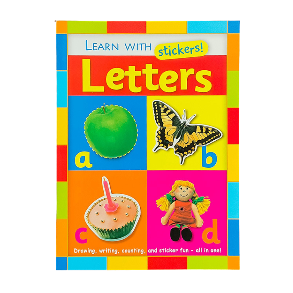 Kids Cartoon Coloring Book with Stickers