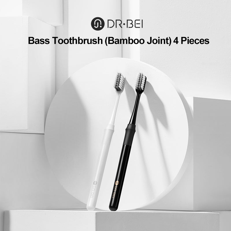 DB Bass Toothbrush (Bamboo Joint), 4 Pcs - Wistech Singapore