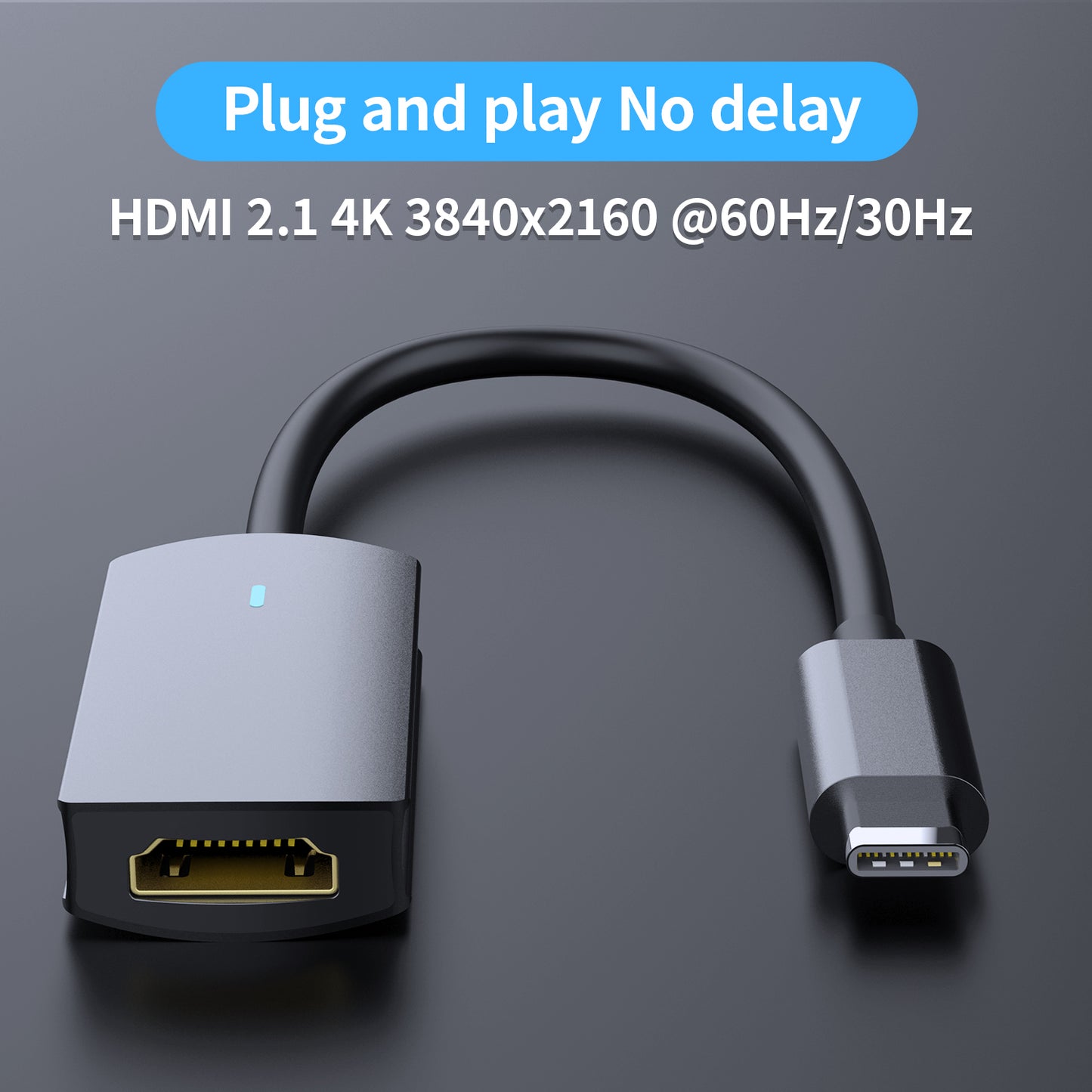 Wistech USB C Type-C Apadter Hub BX1H to HDMI 2.1 4K 60Hz 3840x2160 Support Laptop Cellphone Type-C Adapter USB C Hub - Wistech Singapore