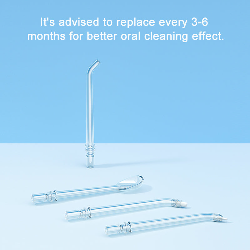 Xiaomi DR.BEI Oral Irrigator Cleaning Replacement 4 kinds for F3 GF3 Dental Punch Nozzles 2 pcs Included Deep Cleaning - Wistech Singapore
