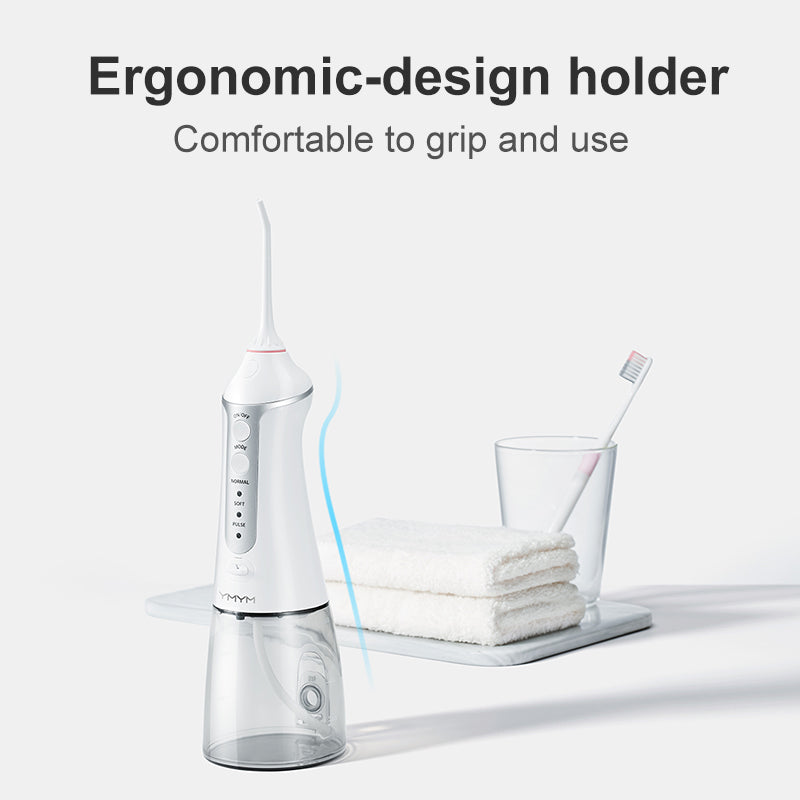 Xiaomi DR·BEI YMYM Water Flosser YF3 Oral Irrigator USB Rechargeable Portable Dental Water Jet 300ML Water Tank Waterproof Cleane - Wistech Singapore