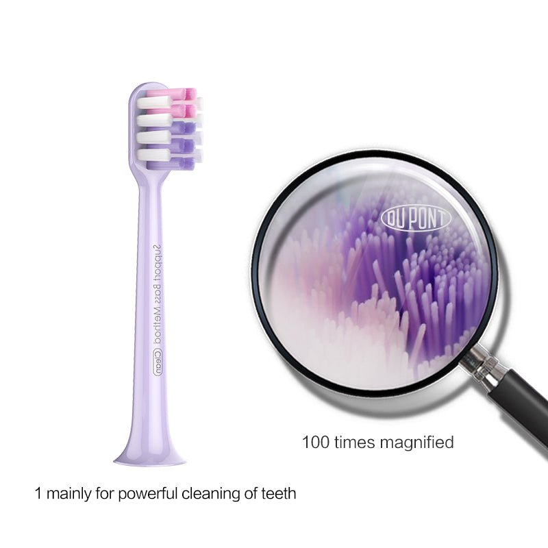 Xiaomi Dr.Bei Sonic Electric Toothbrush Head (Violet Gold) 3pcs - Wistech Singapore