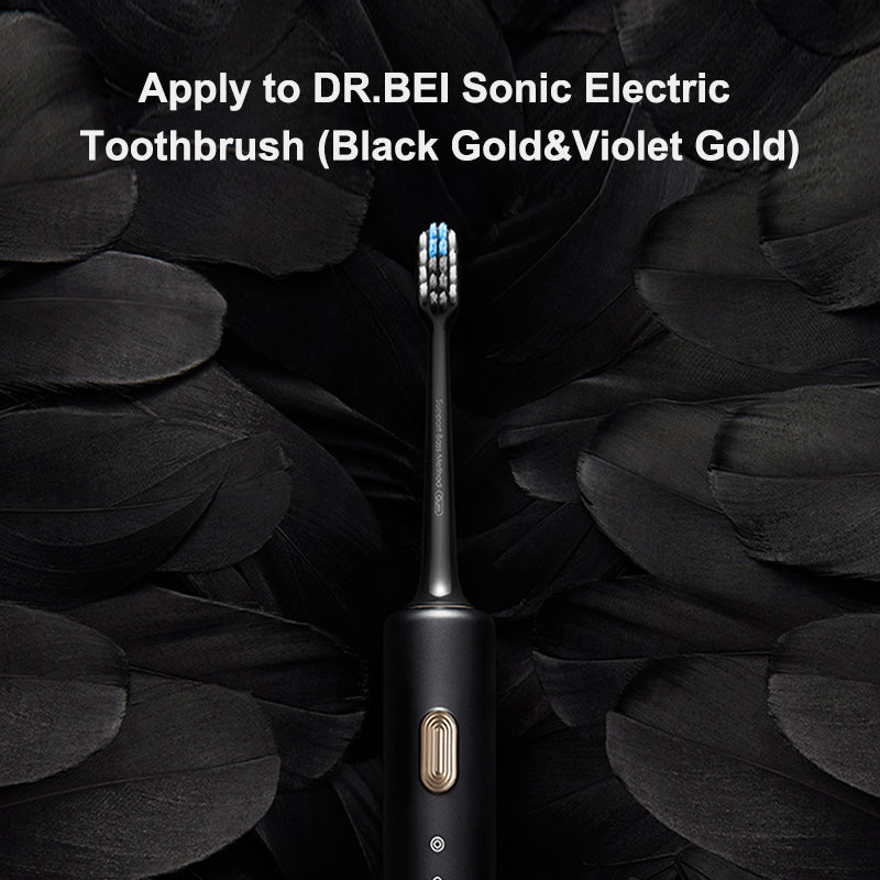 Xiaomi Dr.Bei Sonic Electric Toothbrush Head (Black Gold) 3pcs pack - Wistech Singapore