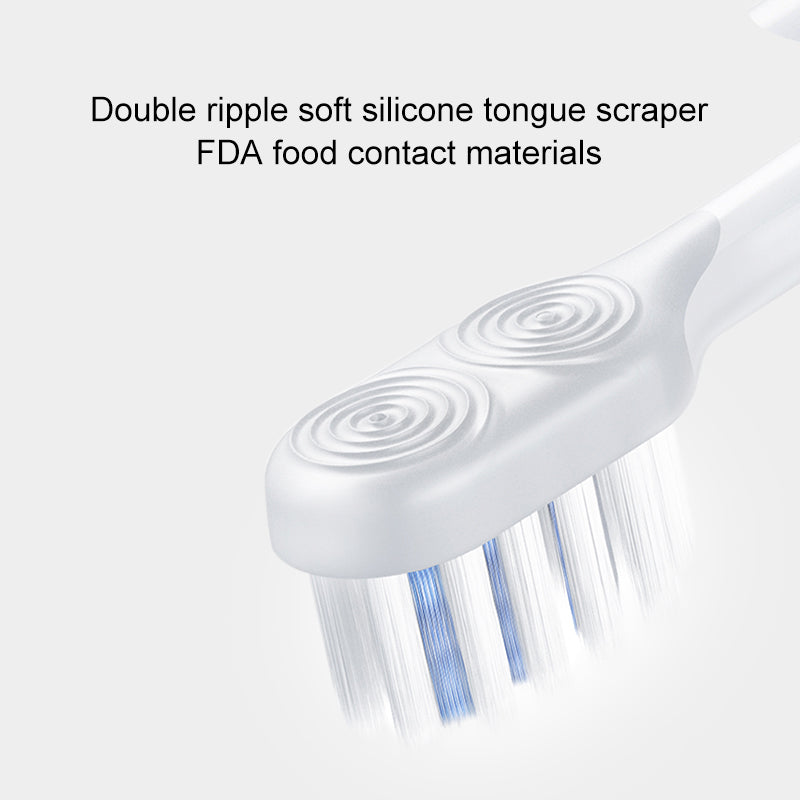 Xiaomi DR·BEI 4D Ultrasonic Electric Toothbrush Replacement Head for S7 Oral Care Teeth Cleaning Brush Head 2pcs - Wistech Singapore
