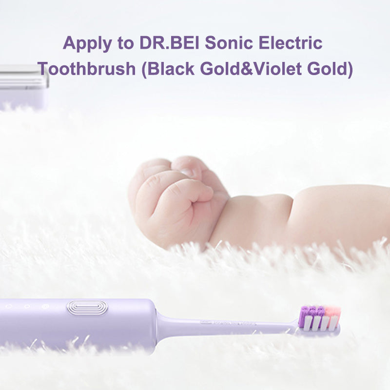 Xiaomi Dr.Bei Sonic Electric Toothbrush Head (Violet Gold) 3pcs - Wistech Singapore