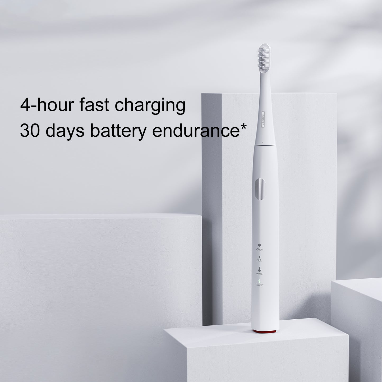 Xiaomi DR.BEI White GY1 Sonic Rechargeable Electric Toothbrush With 2 Brush Heads Adult Soft Bristle Whitening Tooth Bru - Wistech Singapore
