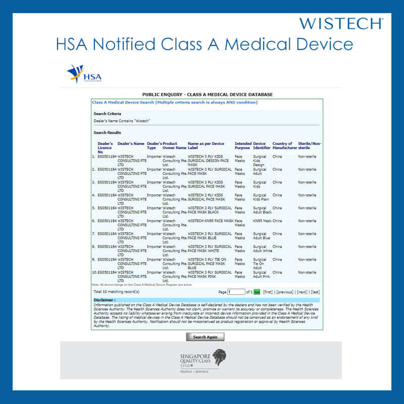 HSA NOTIFIED CERT