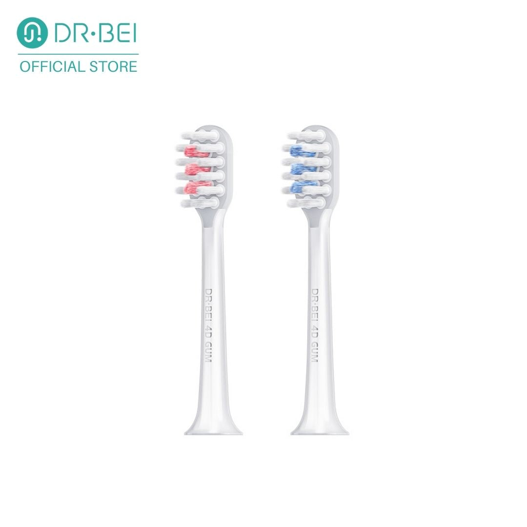 DR.BEI S7 4D Ultrasonic Toothbrush Head, 2 Pieces Xiaomi Youpin