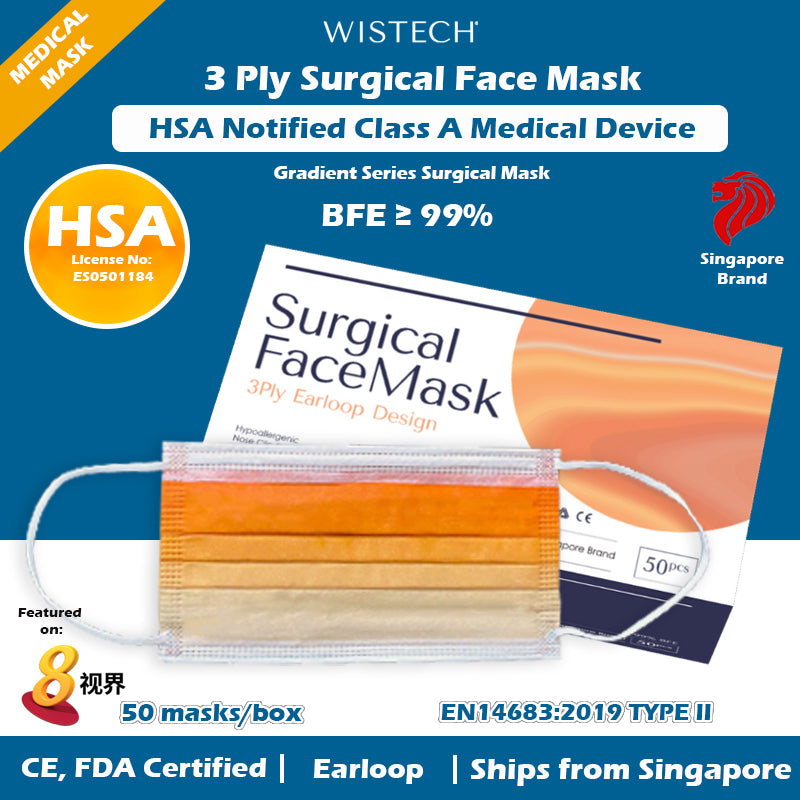 Sahara Gradient Wistech 3 Ply Surgical Face Mask