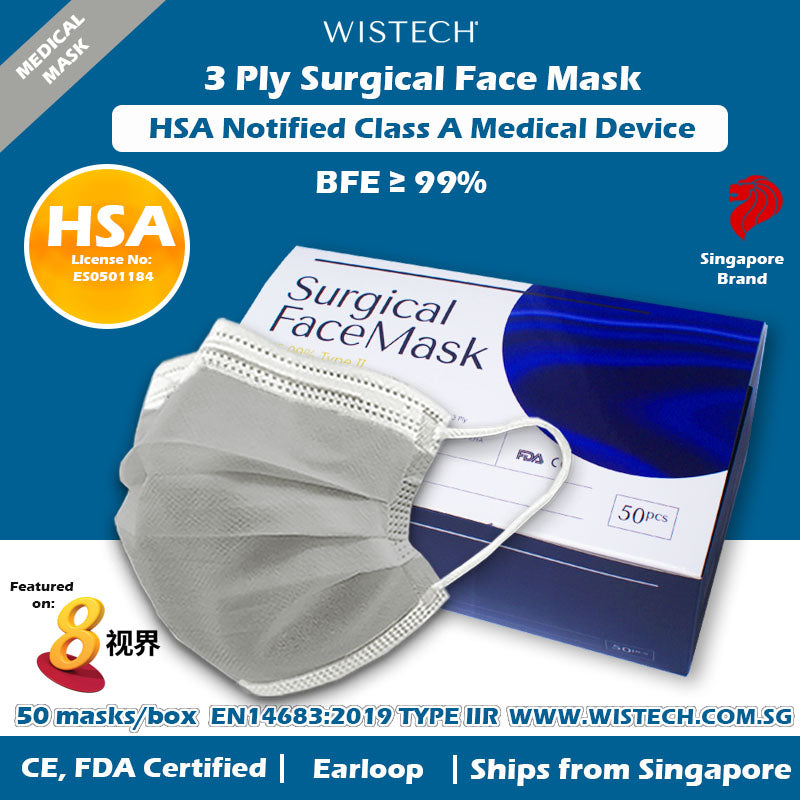 grey surgical mask