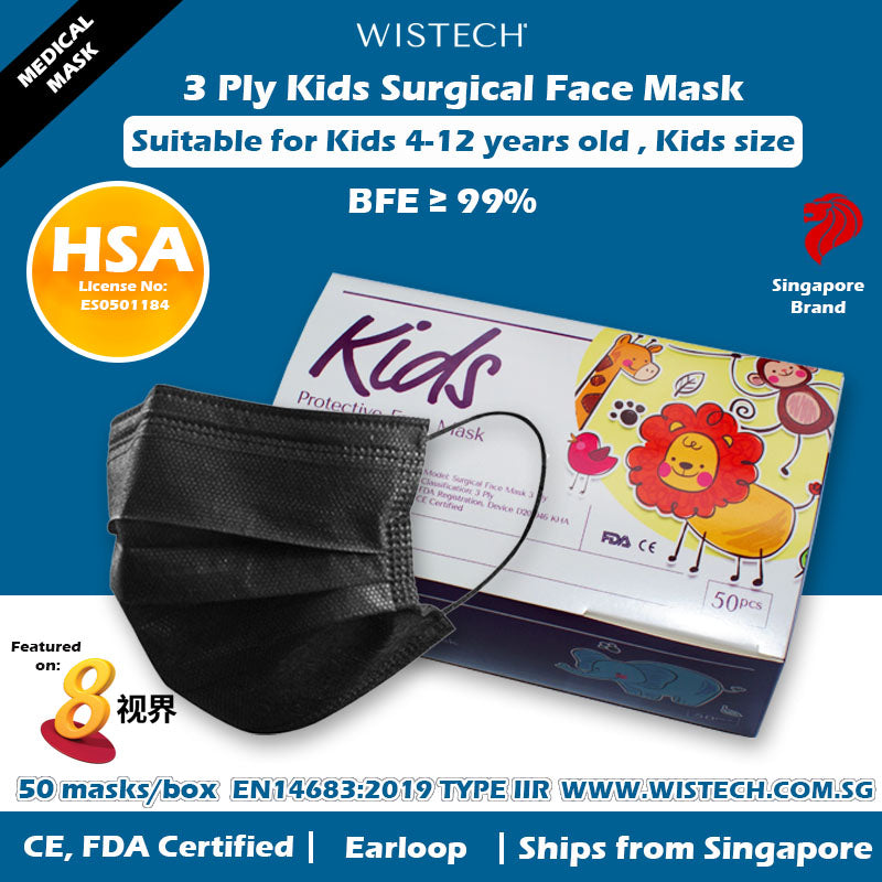 kids black masks