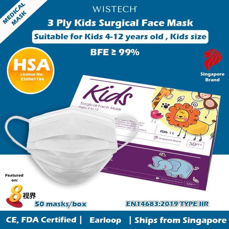 kids white masks