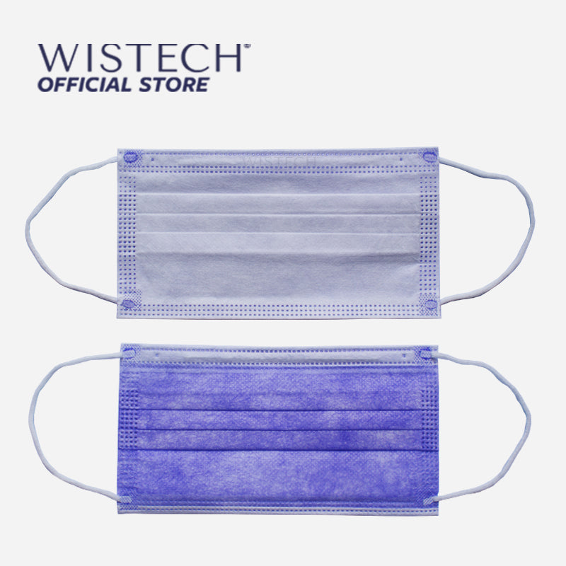 Wistech 3-Ply Surgical Face Mask UVMASK™️ (Purple) - Wistech Singapore