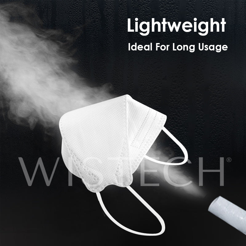 Individual Sealed White KF94 Mask 10pcs BFE 95% - Wistech Singapore
