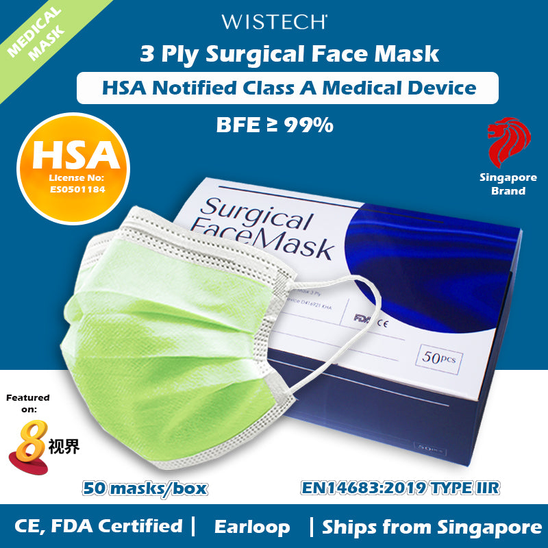 surgical green mask