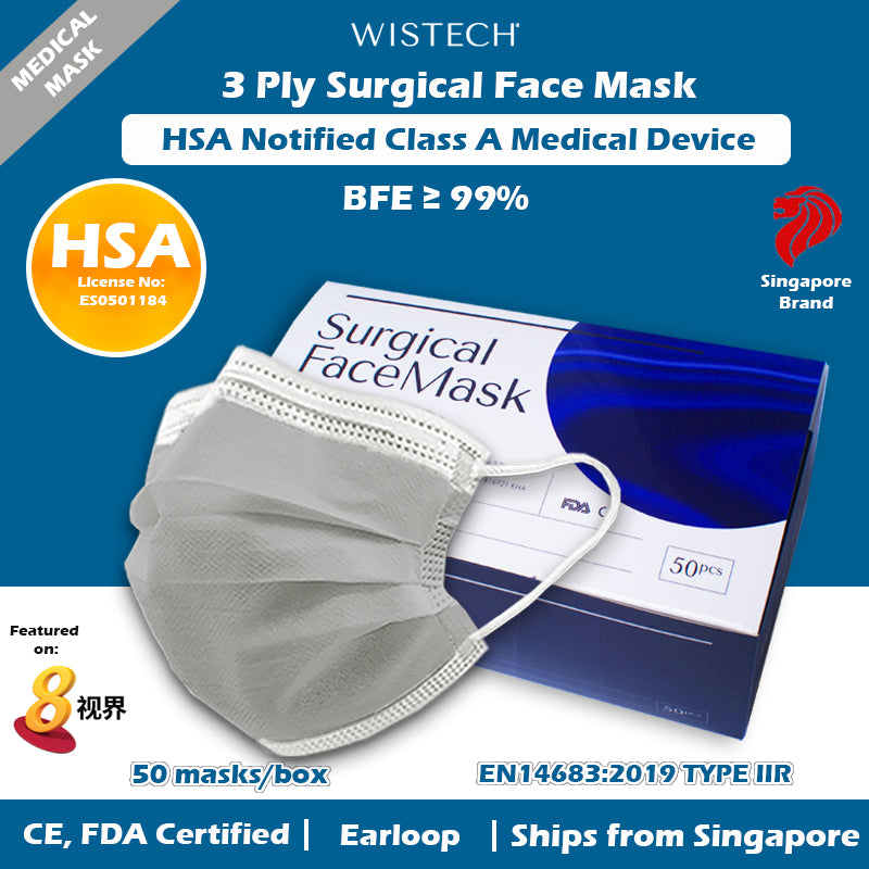 surgical grey mask