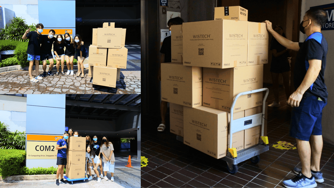 Wistech mask sponsorships for NUS Business Camp 2022