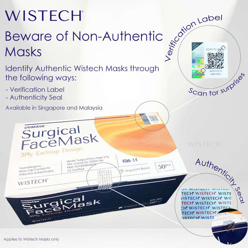 Beware of Purchasing Counterfeit Wistech Surgical Masks
