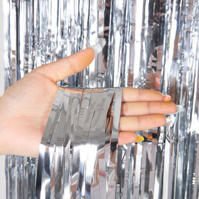 Big Shiny Macaron Foil Curtain Backdrop