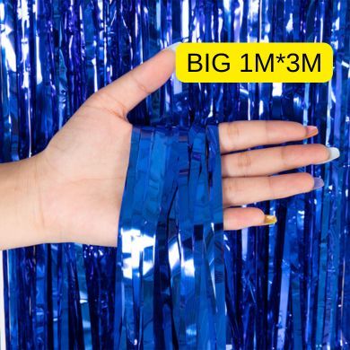 Big Shiny Macaron Foil Curtain Backdrop