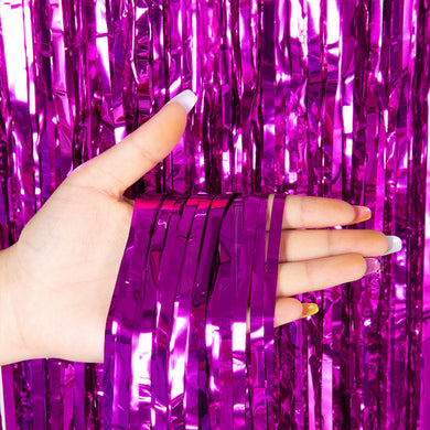 Big Shiny Macaron Foil Curtain Backdrop