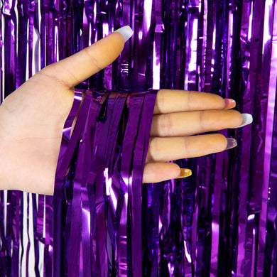 Big Shiny Macaron Foil Curtain Backdrop