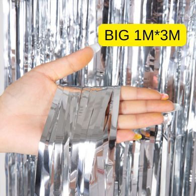 Big Shiny Macaron Foil Curtain Backdrop