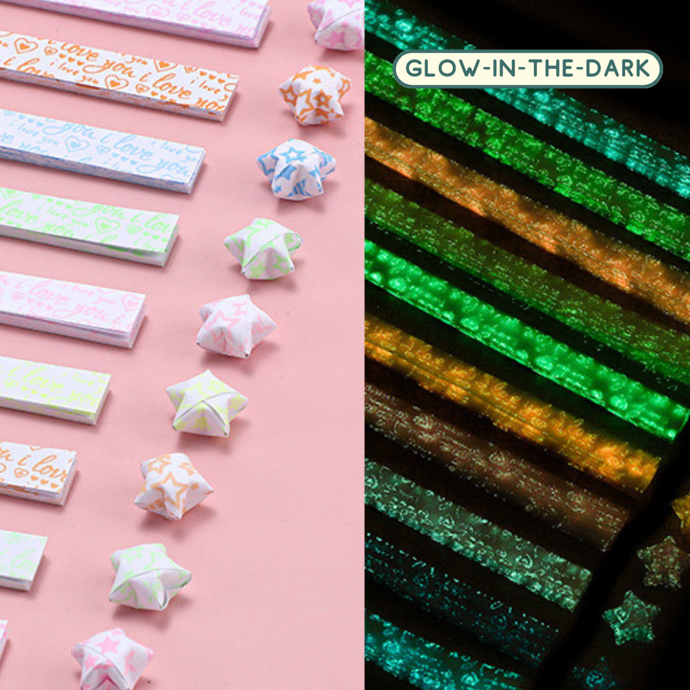 Origami Star Paper Strips