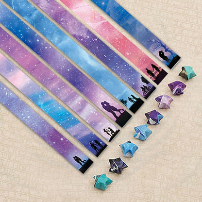 Origami Star Paper Strips